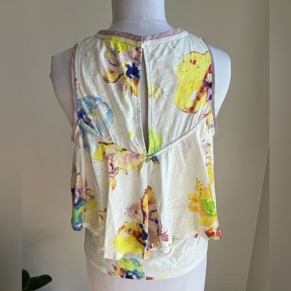 ANTHROPOLOGIE MEADOW RUE CANTARA FLORAL PRINTED TIERED TANK SIZE SMALL - Picture 5 of 8